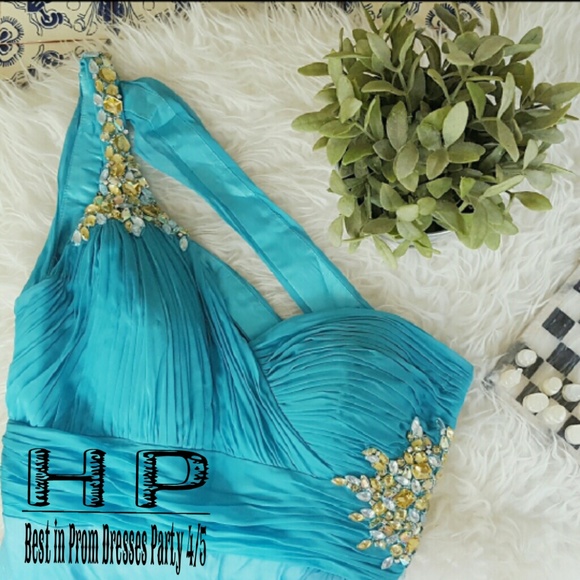 Camille La Vie Dresses & Skirts - CAMILLE LA VIE blue and pink embellished dress